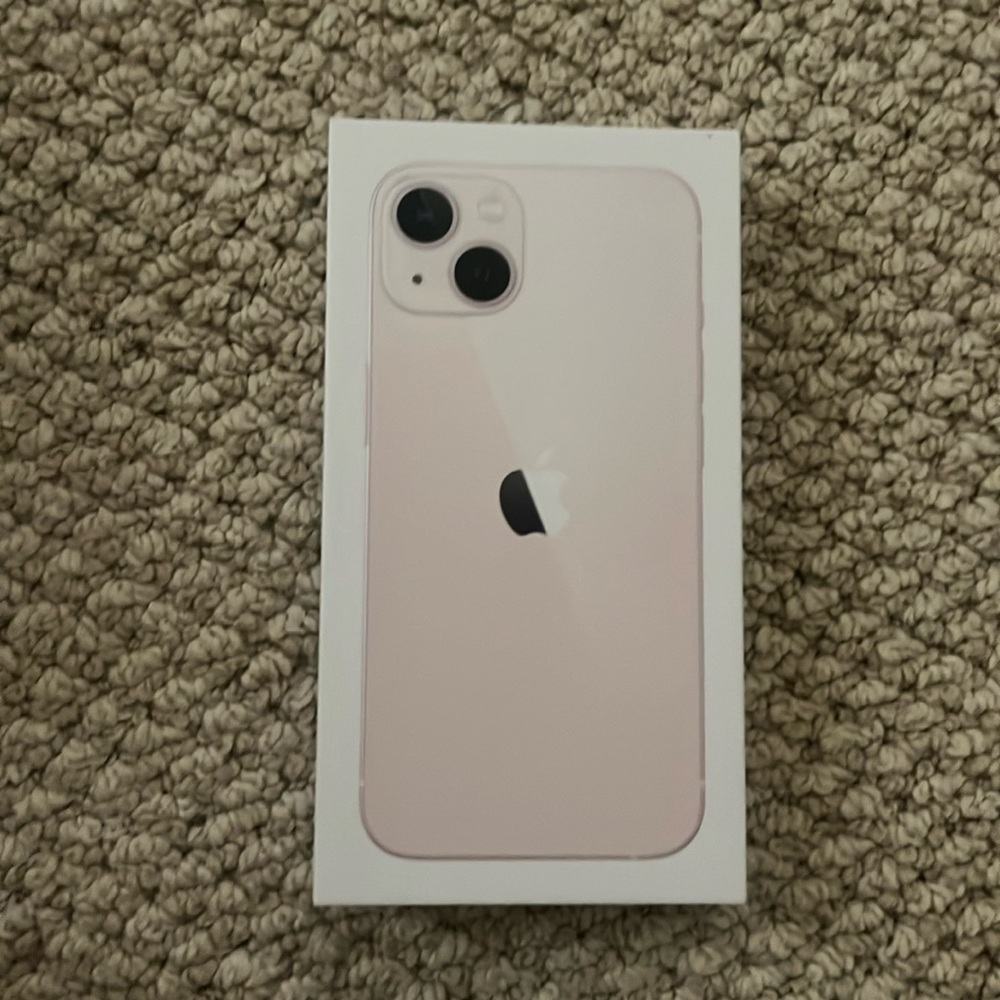 Empty iPhone 13 Box in Pink